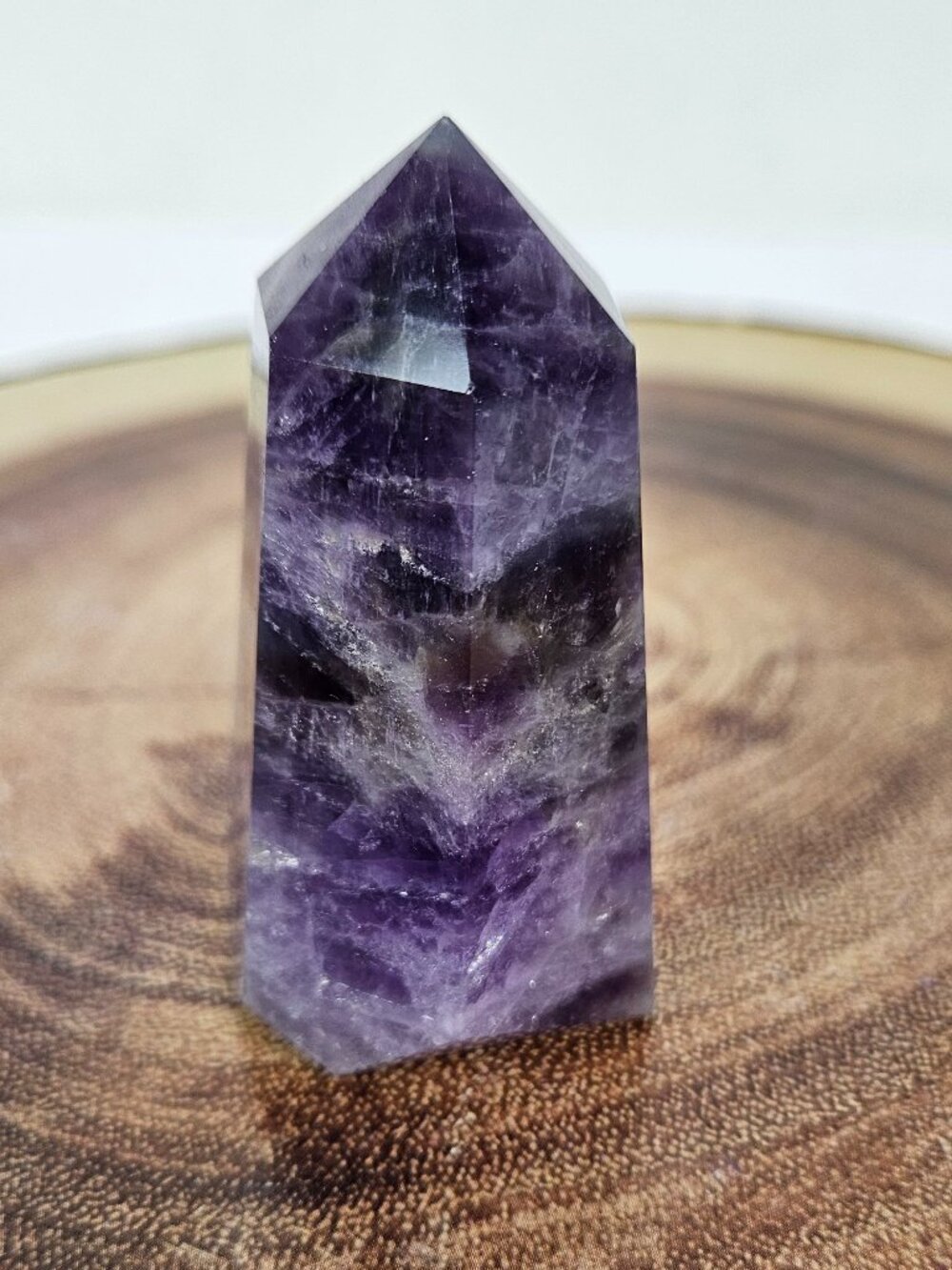 Dream Amethyst Crystal Stone Obelisk Point Tower